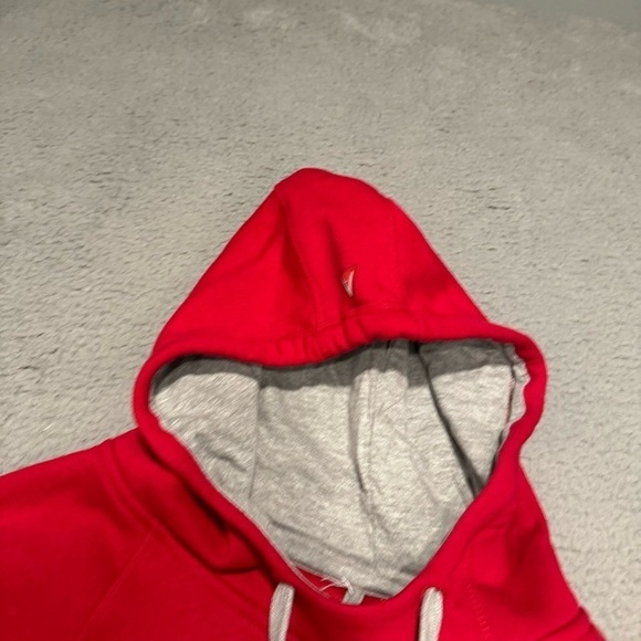 Men's Buffalo Bills Red Pullover Embroidered Hoodie Hoody Sweatshirt Size Large - Picture 4 of 11